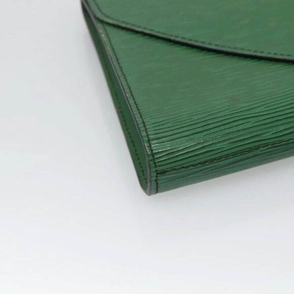 LOUIS VUITTON Epi Art Deco Clutch Bag Green M52634 LV Auth BA2685 - Picture 10 of 16